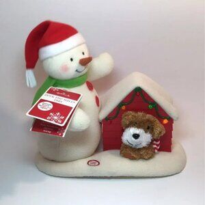 Hallmark Deck the Halls Duo Techno Plush Animated Snowman 2011 NWT